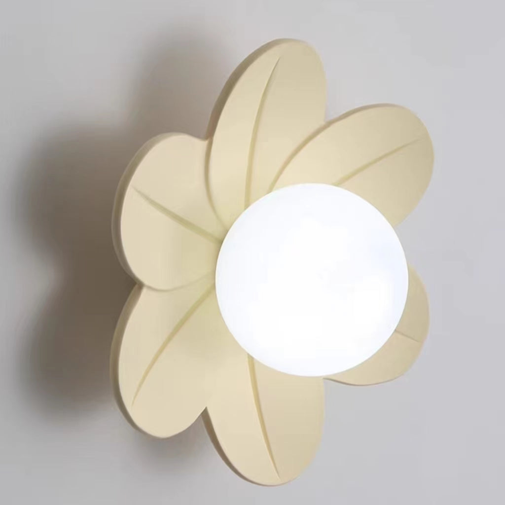 Modern Macaron Resin Cream Flower Ceiling Lamp