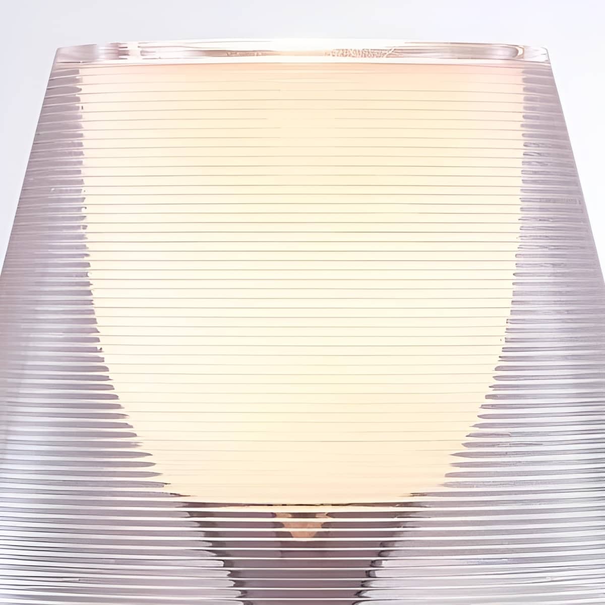 Modern Transparent Shade Chrome Table Lamp