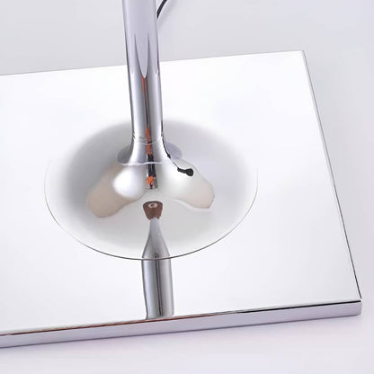 Modern Transparent Shade Chrome Table Lamp