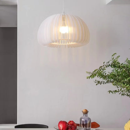 Modern White Pumpkin Pendant Lamp