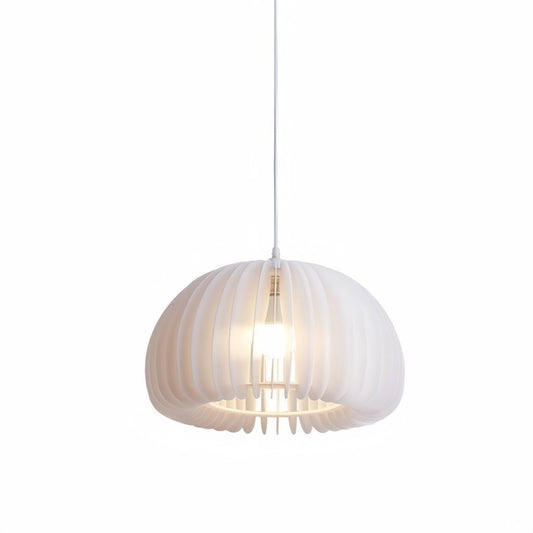 Modern White Pumpkin Pendant Lamp