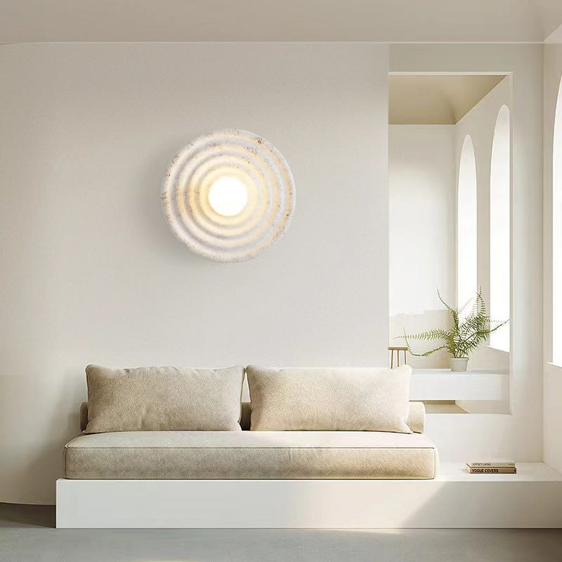 Modern Artistic Resin Circular Wall Light