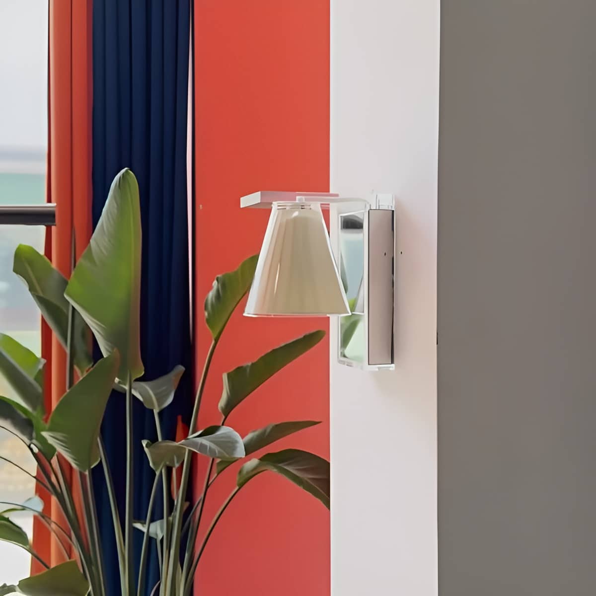 Modern Bauhaus Acrylic Decorative Wall Sconce with White Shade