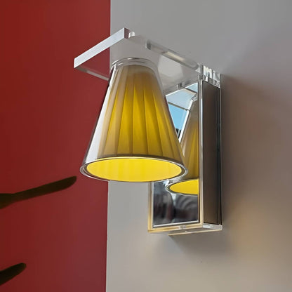 Modern Bauhaus Acrylic Decorative Wall Sconce with White Shade