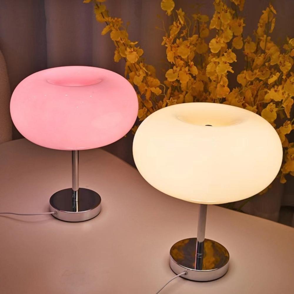 Modern Bauhaus Donut Glass Table Lamp