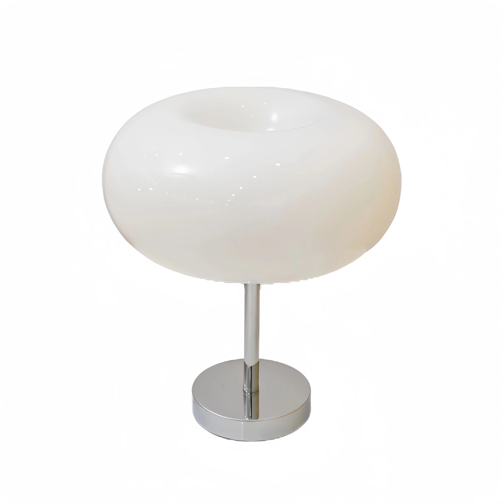 Modern Bauhaus Donut Glass White Table Lamp 