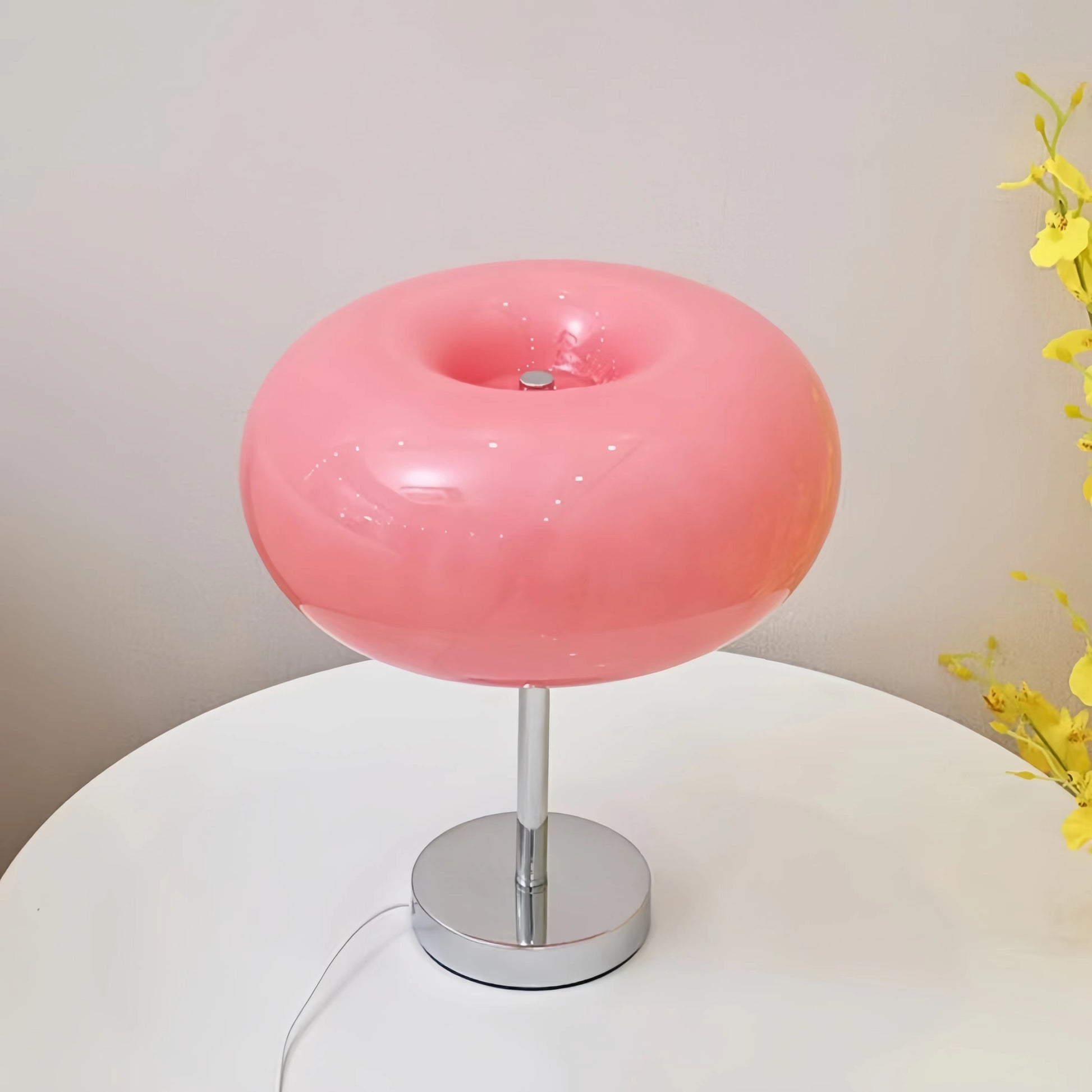 Modern Bauhaus Donut Glass Table Lamp