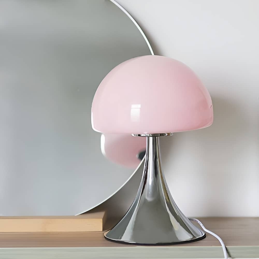 Modern Bauhaus Mushroom Glass Bedside Lamp