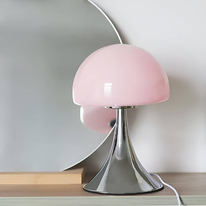 Modern Bauhaus Mushroom Glass Bedside Lamp