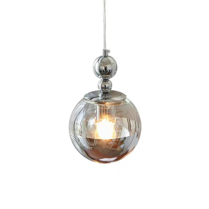 Modern Bauhaus Silver Pendant Light