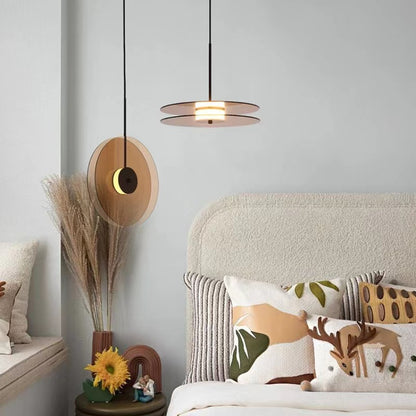 Modern Creative Double Disc Pendant Light