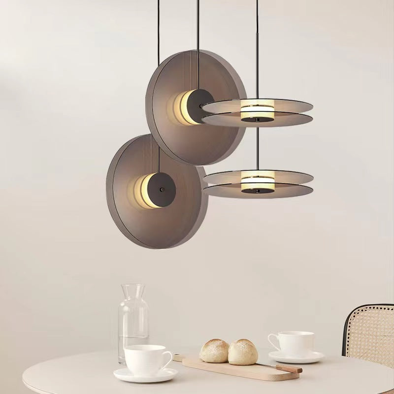 Modern Creative Double Disc Pendant Light