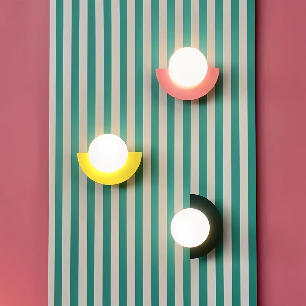 Modern Creative Macaron Semicircle Wall Sconce