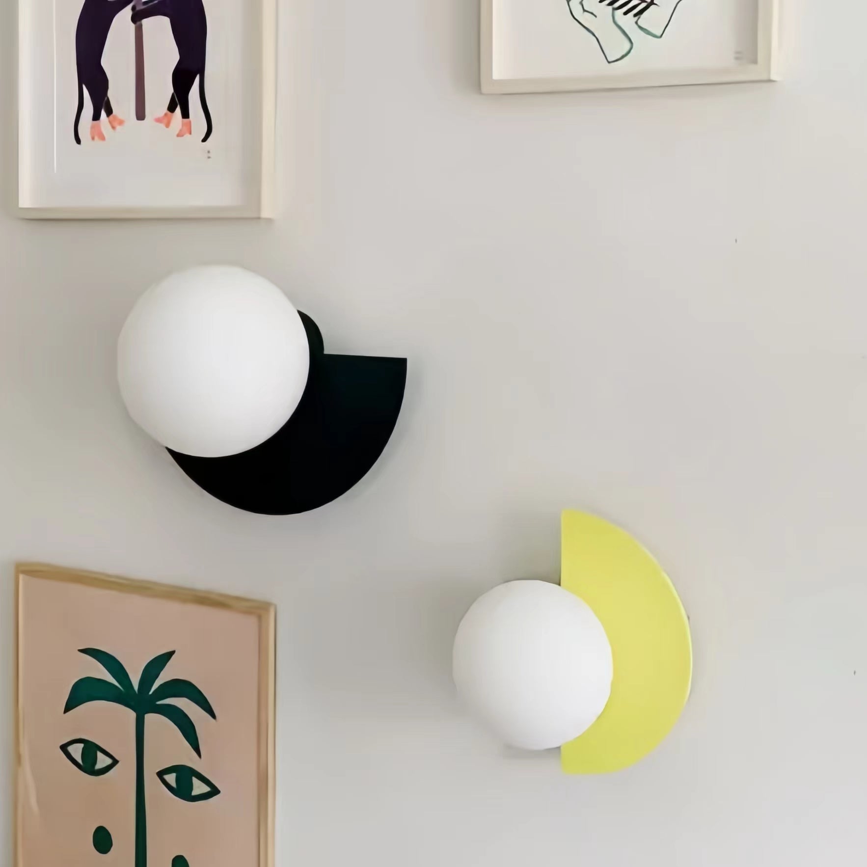 Modern Creative Macaron Semicircle Wall Sconce