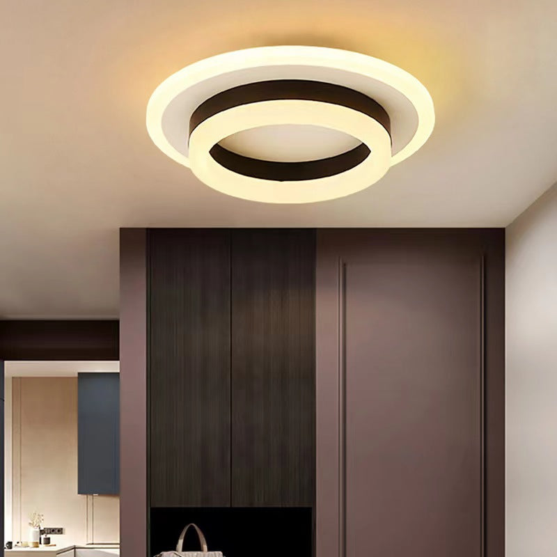 Modern Double Layer Geometric Ceiling Lamp