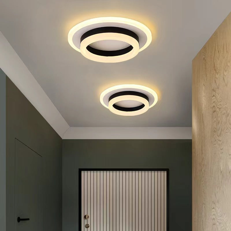 Modern Double Layer Geometric Ceiling Lamp