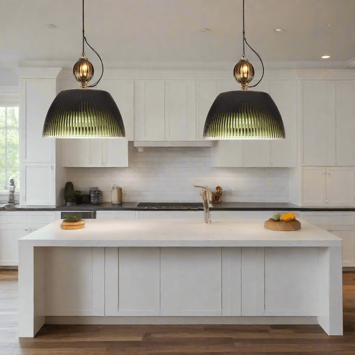 Modern Glass Bowl Kitchen Island Pendant Light