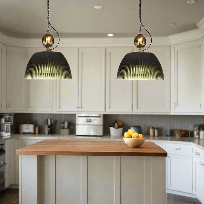 Modern Glass Bowl Kitchen Island Pendant Light