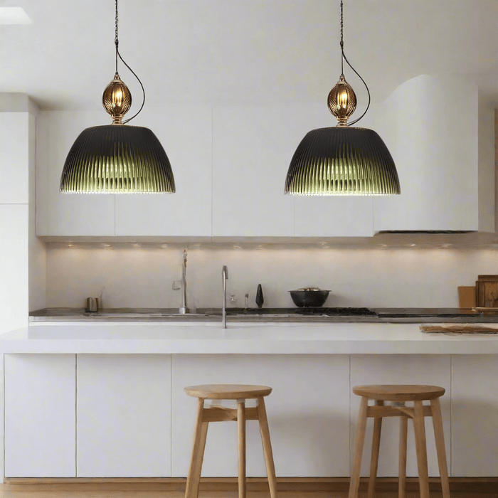Modern Glass Bowl Kitchen Island Pendant Light