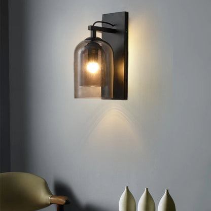 Modern Lumi Double Glass Wall Lamp