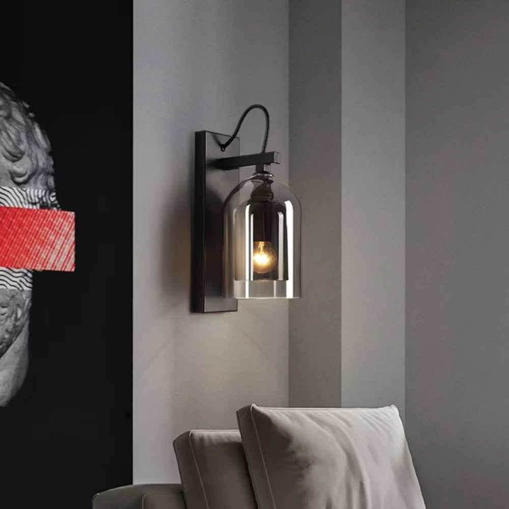 Modern Lumi Double Glass Wall Lamp