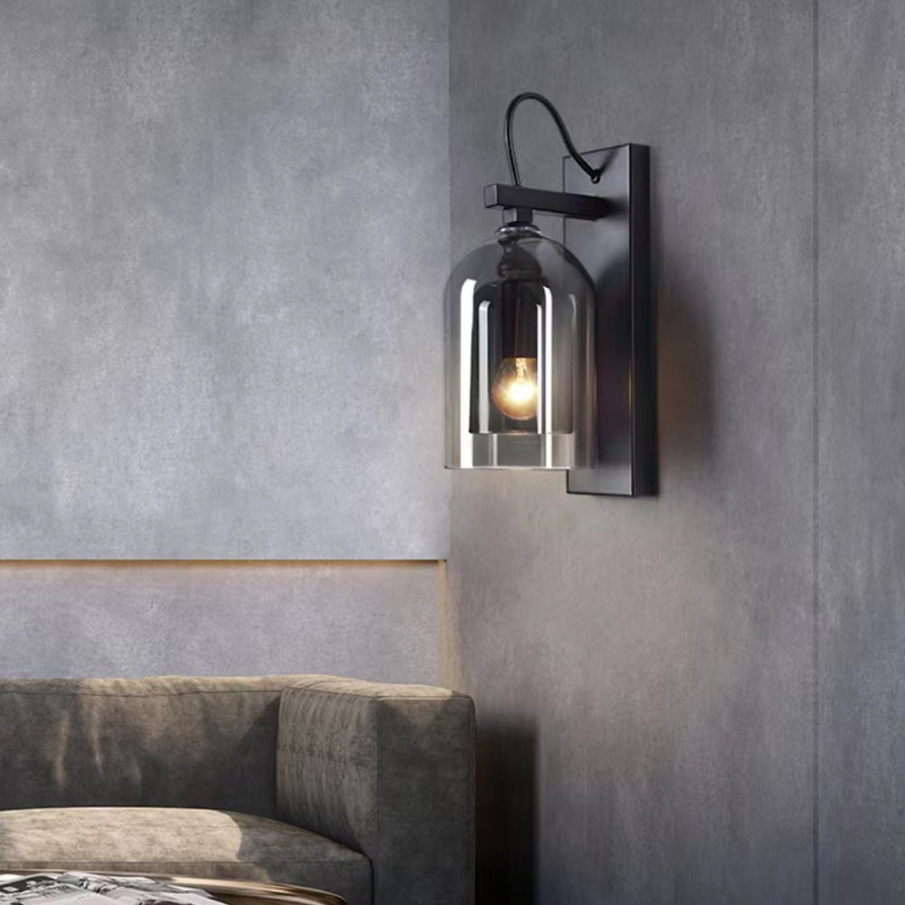 Modern Lumi Double Glass Wall Lamp