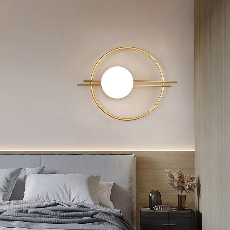 Modern Luxury Metal Ring Wall Sconce