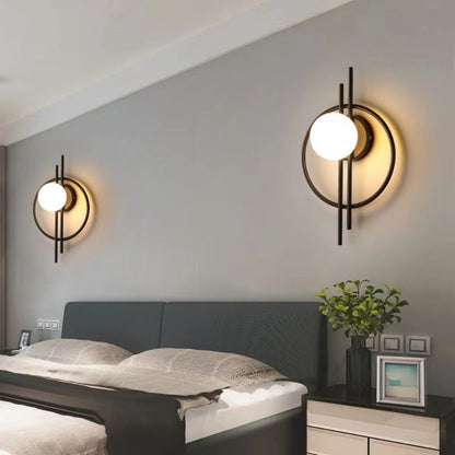 Modern Luxury Metal Ring Wall Sconce