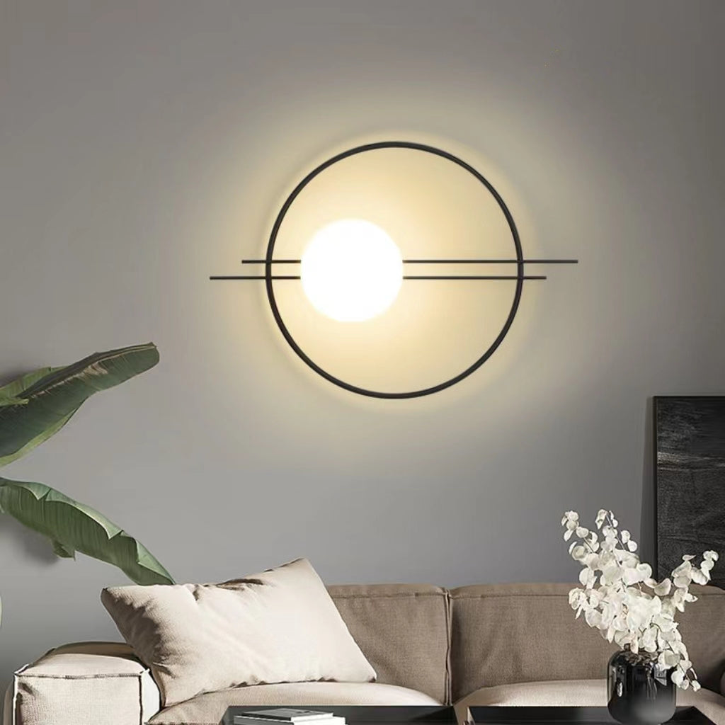 Modern Luxury Metal Ring Wall Sconce