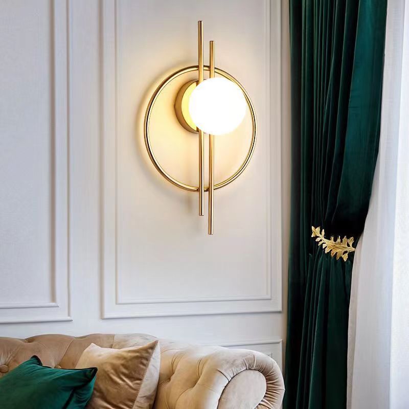 Modern Luxury Metal Ring Wall Sconce