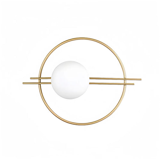 Modern Luxury Metal Ring Wall Sconce