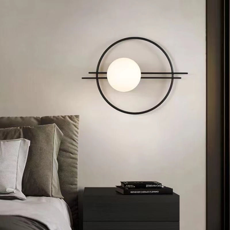 Modern Luxury Metal Ring Wall Sconce