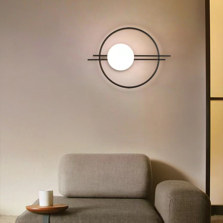 Modern Luxury Metal Ring Wall Sconce