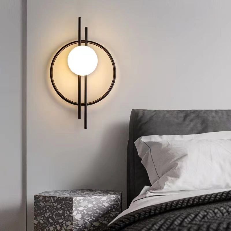 Modern Luxury Metal Ring Wall Sconce