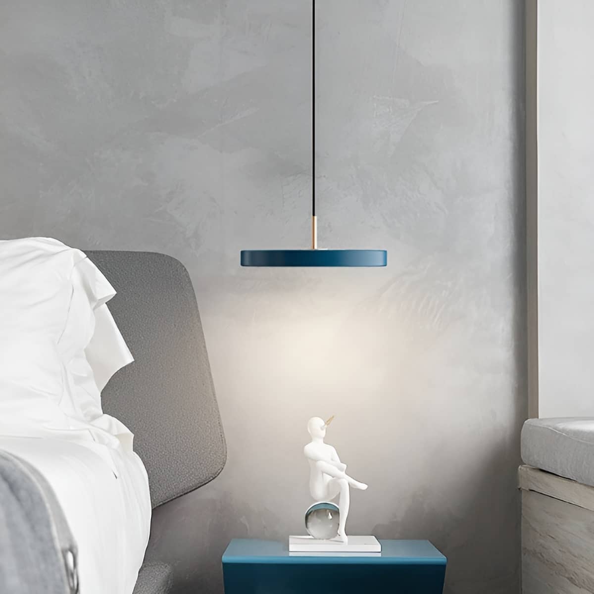 Modern Metal LED Pendant Light over Dining Table