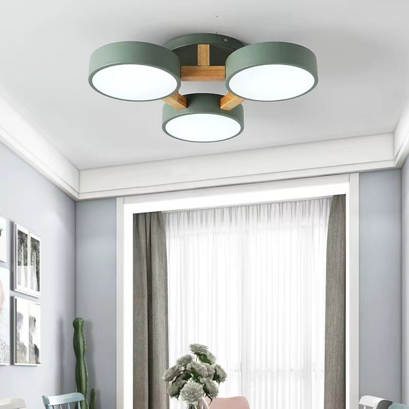 Modern Multi Heads Circular Ceiling Lamp