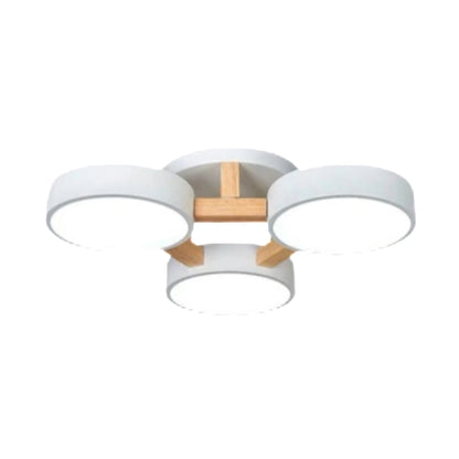 Modern Multi Heads Circular Ceiling Lamp