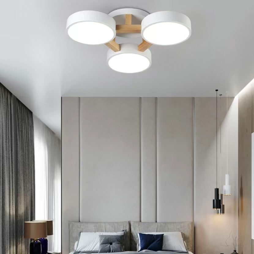 Modern Multi Heads Circular Ceiling Lamp