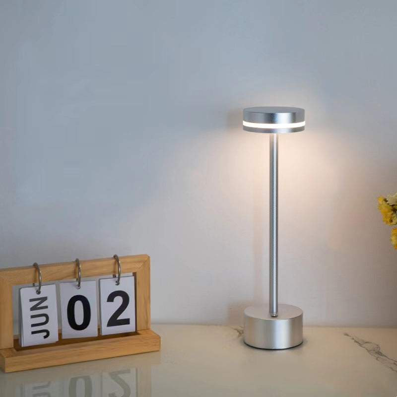 Modern Rechargeable Metal LED Table Lamp