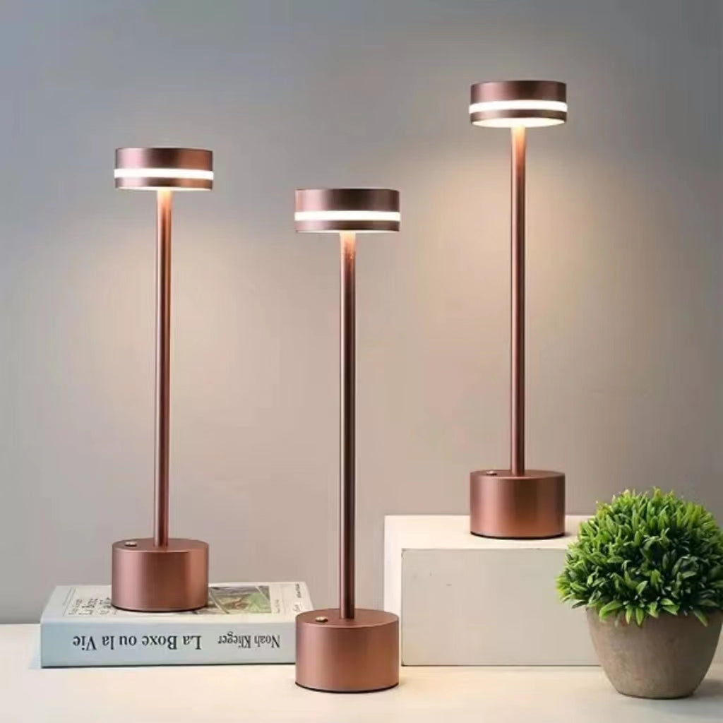 Modern Rechargeable Metal LED Table Lamp