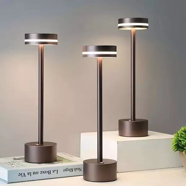 Modern Rechargeable Metal LED Table Lamp