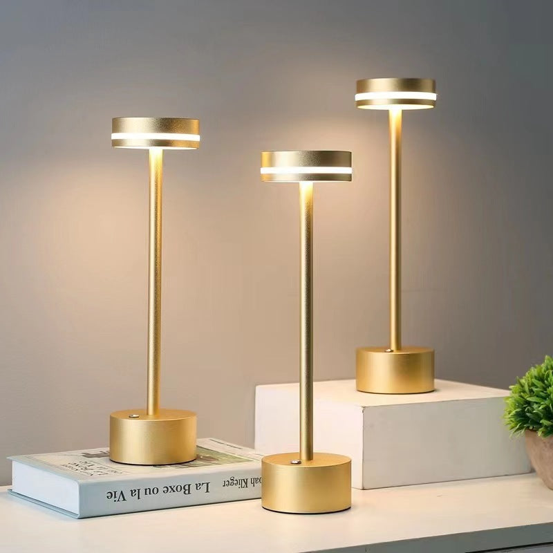 Modern Rechargeable Metal LED Table Lamp