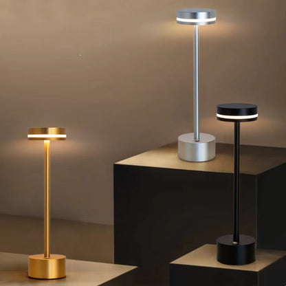 Modern Rechargeable Metal LED Table Lamp