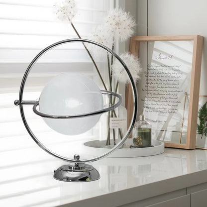 Modern Rotating Glass Globe Table Lamp