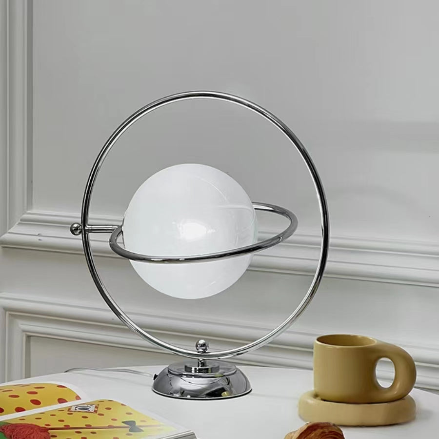 Modern Rotating Glass Globe Table Lamp