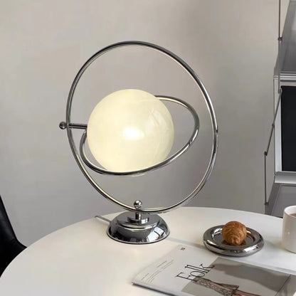 Modern Rotating Glass Globe Table Lamp