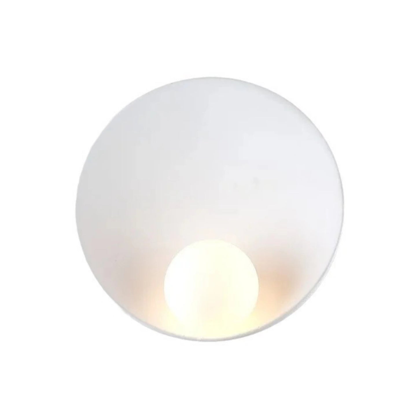 Modern Round Disc Resin Wall Sconce