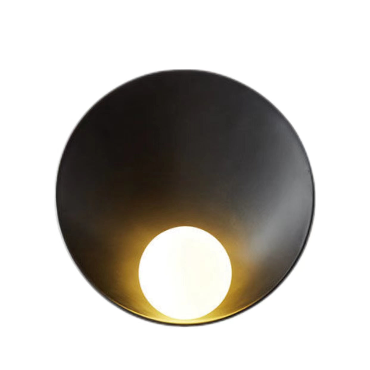 Modern Round Disc Resin Wall Sconce