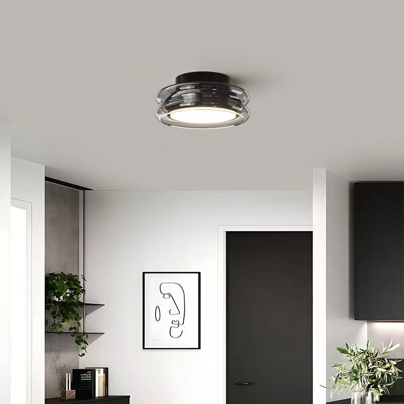 Modern Round Glass LED Ceiling Light