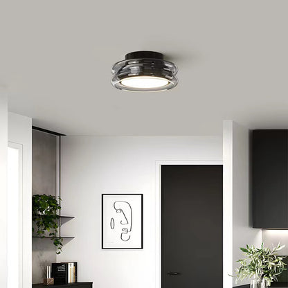 Modern Round Glass LED Ceiling Light